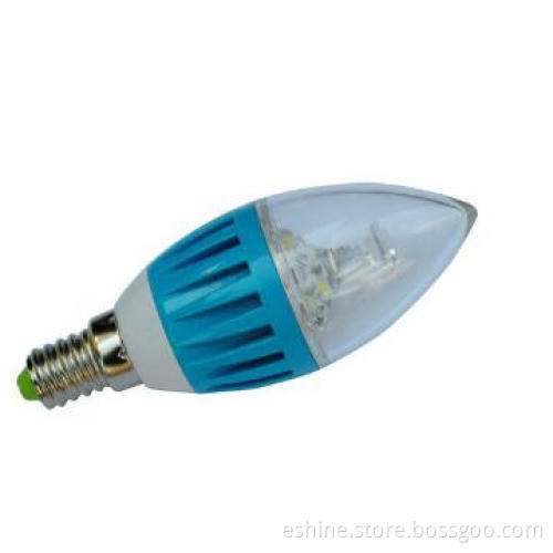 4W Aluminum Transparent Cover LED Candle Light